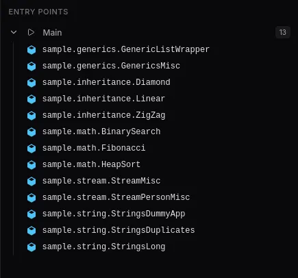 Entry points example